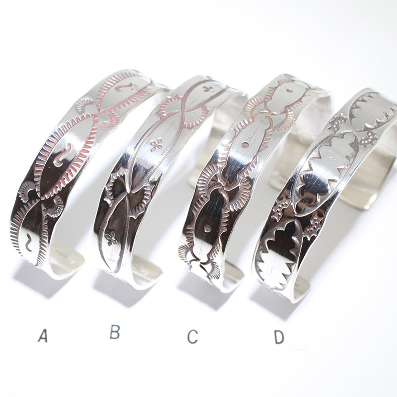 Silver Bracelet by Gary Sandoval 5-1/4"