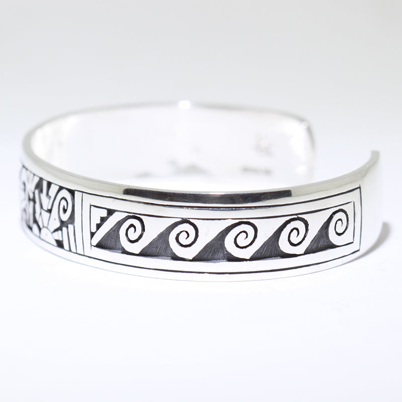 Silver Bracelet by Clifton Mowa 5-3/4"