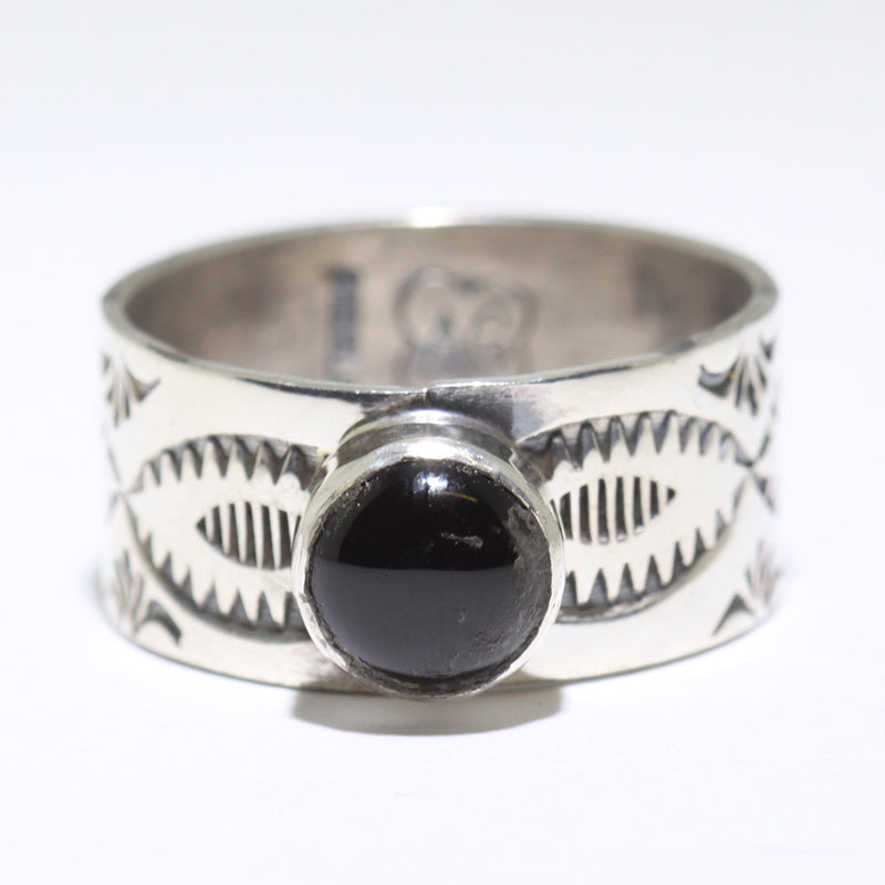 Onyx Ring by Arnold Goodluck- 10.5
