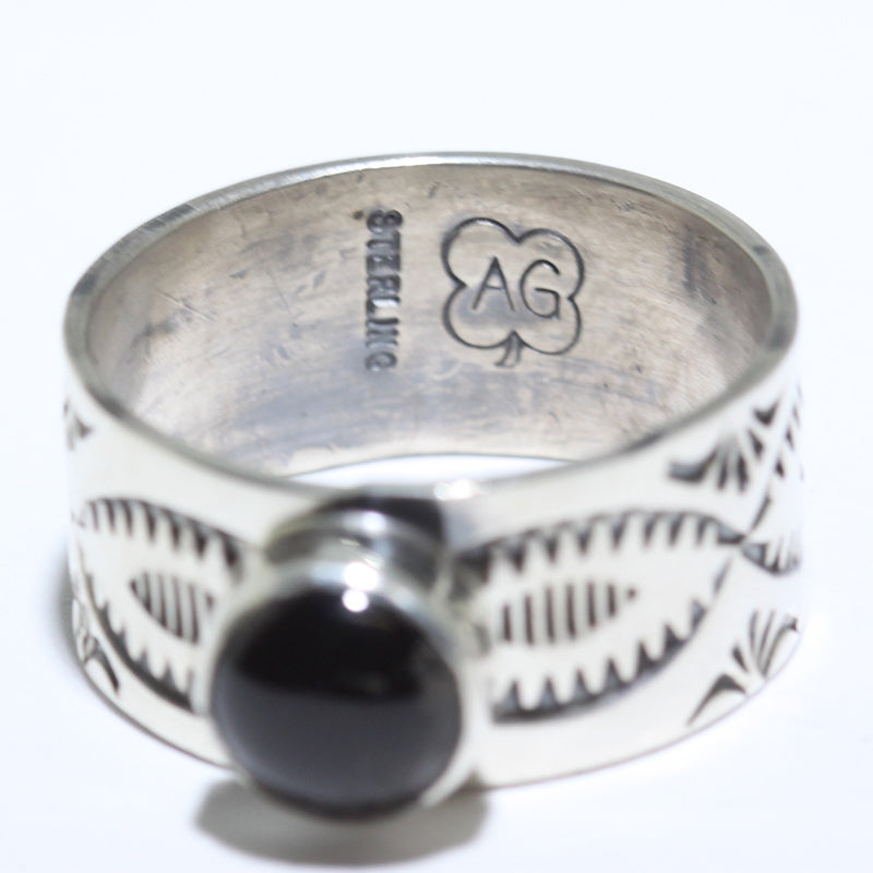 Onyx Ring by Arnold Goodluck- 10.5