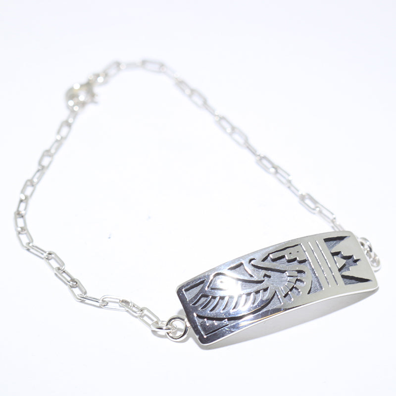 Silver Bracelet by Clifton Mowa
