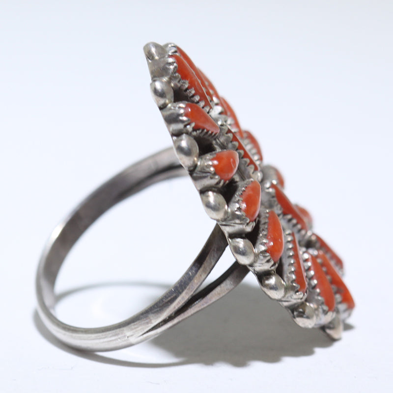 Coral Ring by Navajo- 9 – Gallup Trading