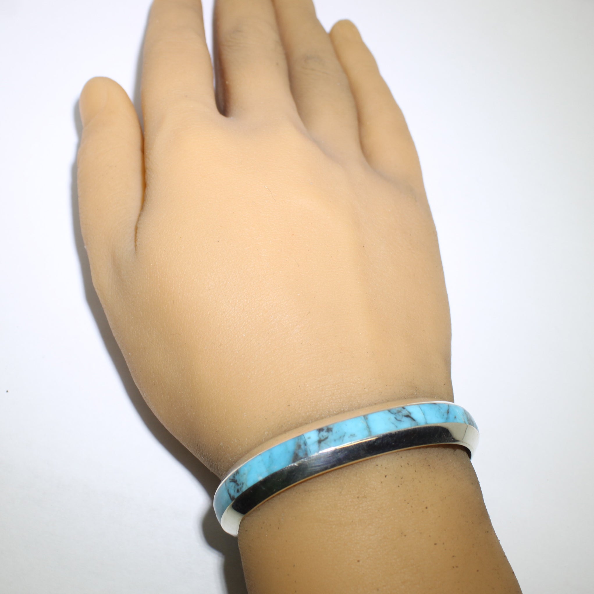 Inlay Bracelet by Johnny Coonsis 5-1/4"