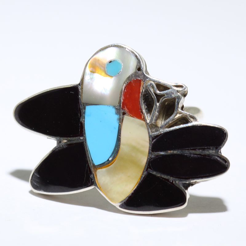 Inlay Ring by Zuni- 7.5