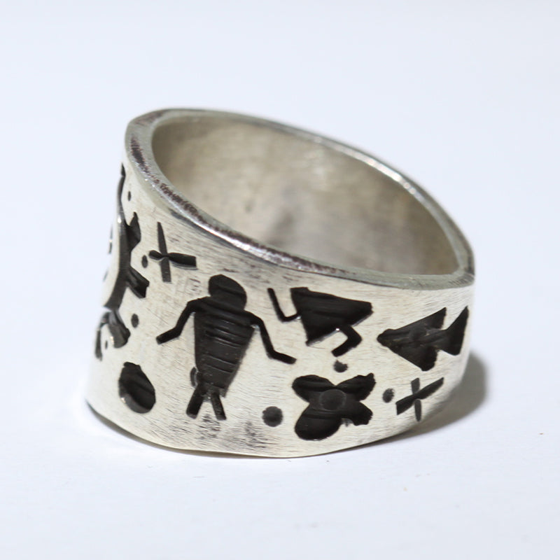 Silver Ring by Kee Yazzie- 6