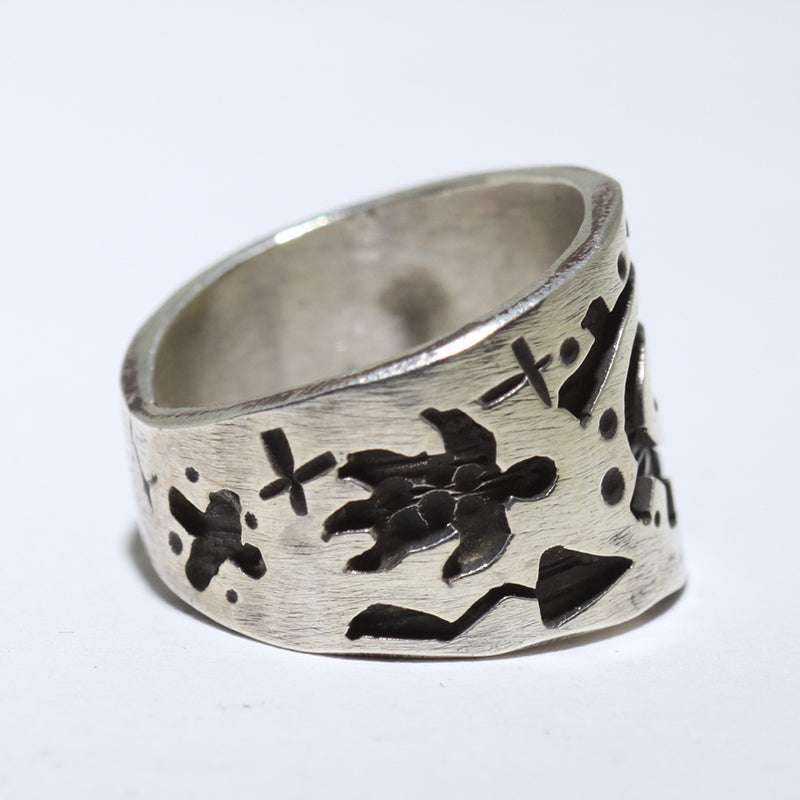 Silver Ring by Kee Yazzie- 6