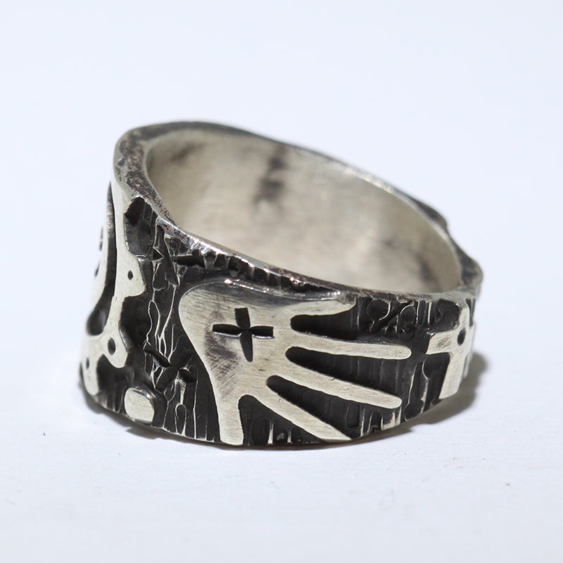 Silver Ring by Kee Yazzie- 7.5