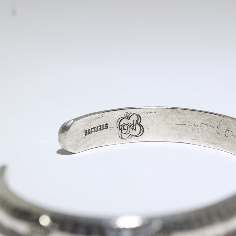 Silver Bracelet by Arnold Goodluck 5-1/4"
