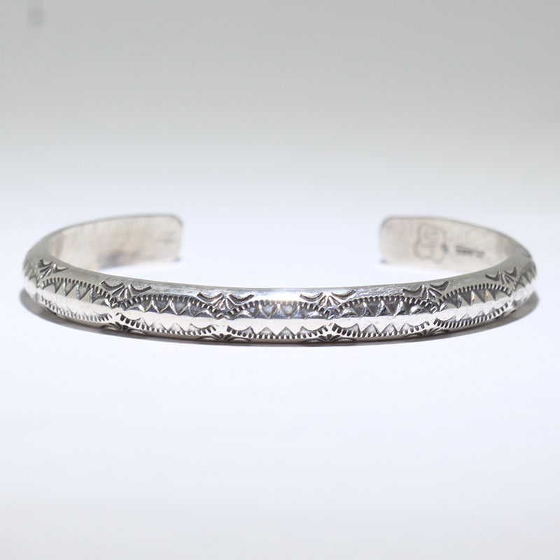 Silver Bracelet by Arnold Goodluck 5"