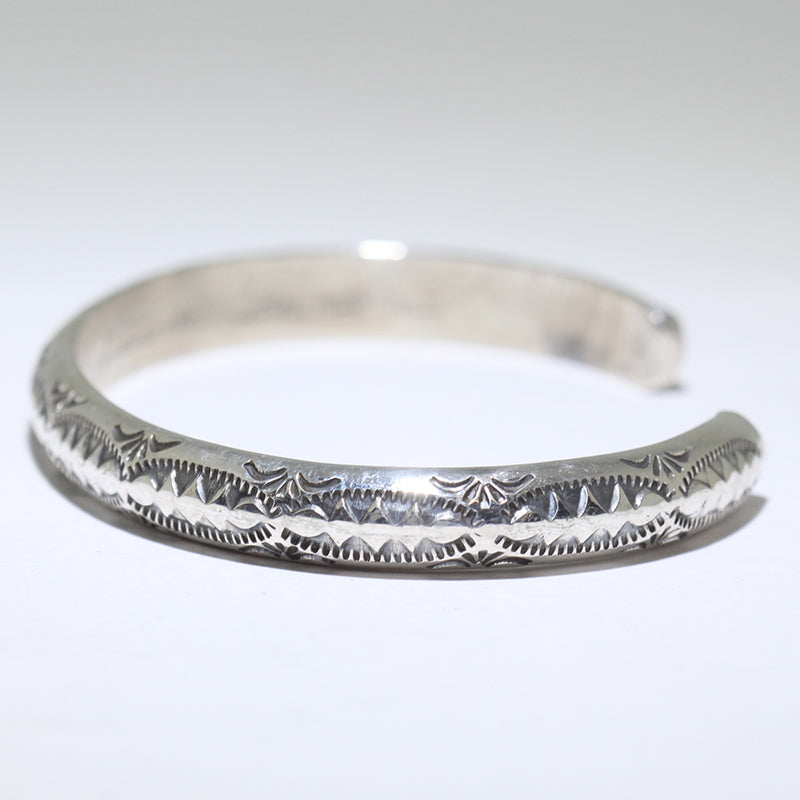 Silver Bracelet by Arnold Goodluck 5"