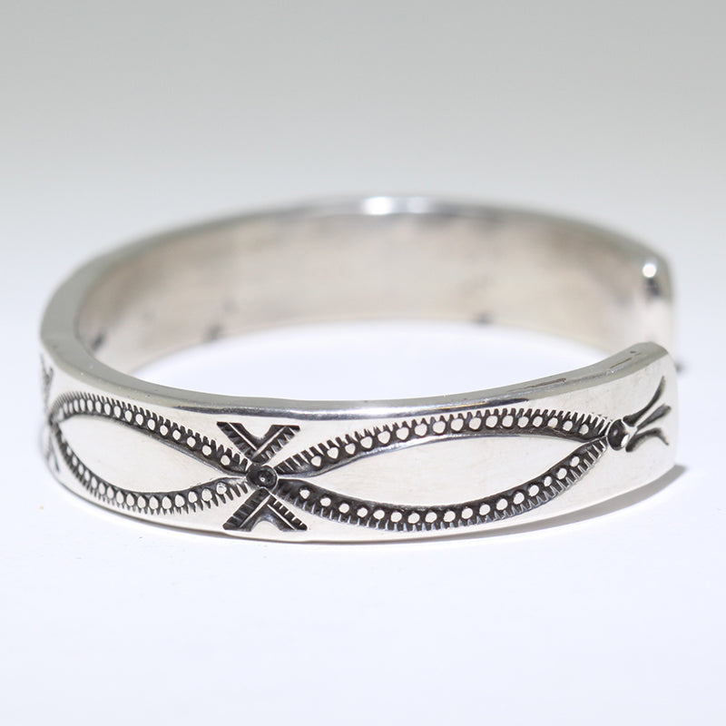 Silver Bracelet by Arnold Goodluck 5-1/4"