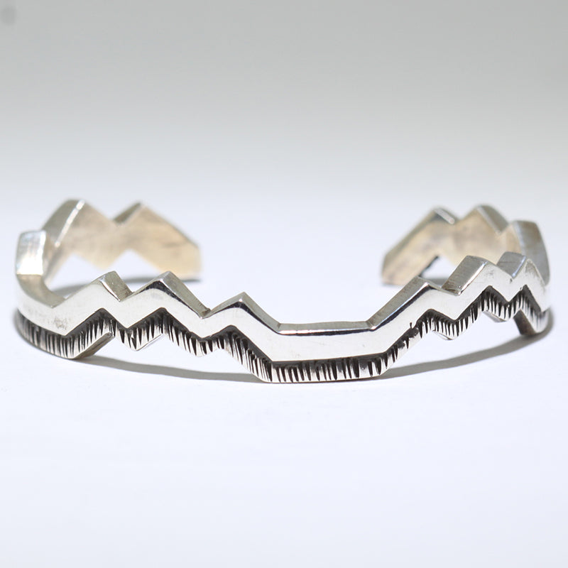Silver Bracelet by Kee Yazzie 5"