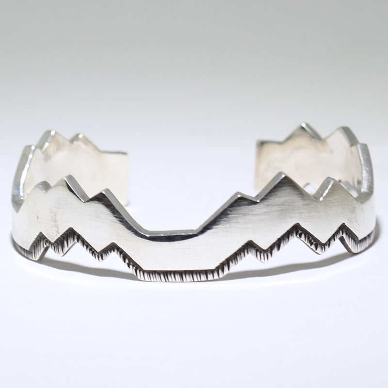 Silver Bracelet by Kee Yazzie 5-1/2"