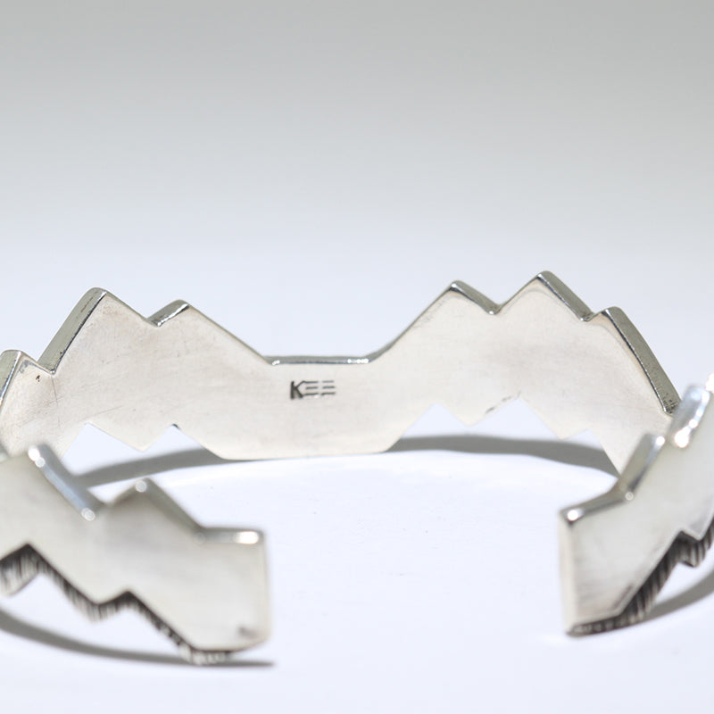 Silver Bracelet by Kee Yazzie 5-1/2"