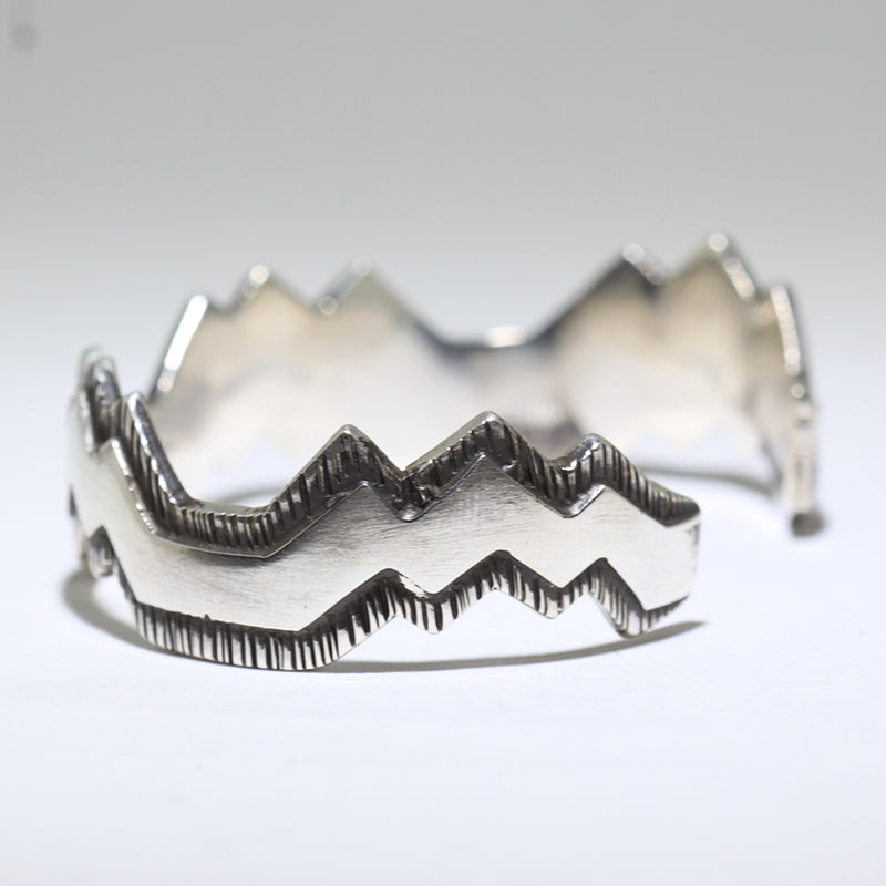 Silver Bracelet by Kee Yazzie 5-1/4"