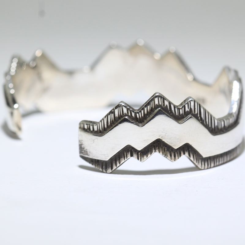 Silver Bracelet by Kee Yazzie 5-1/4"