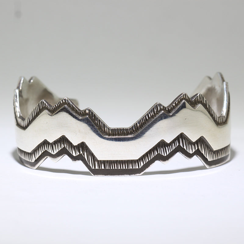 Silver Bracelet by Kee Yazzie 5-3/4"