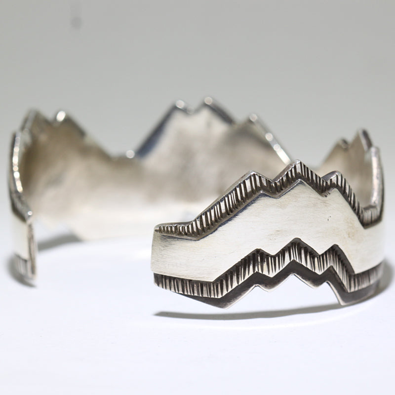 Silver Bracelet by Kee Yazzie 5-3/4"