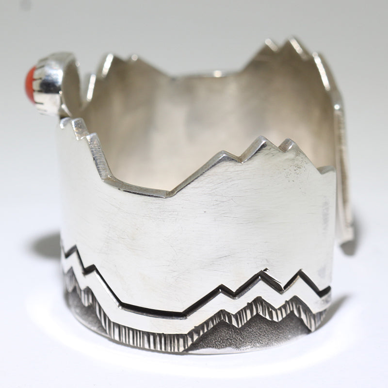 Coral Bracelet by Kee Yazzie 5-1/4"