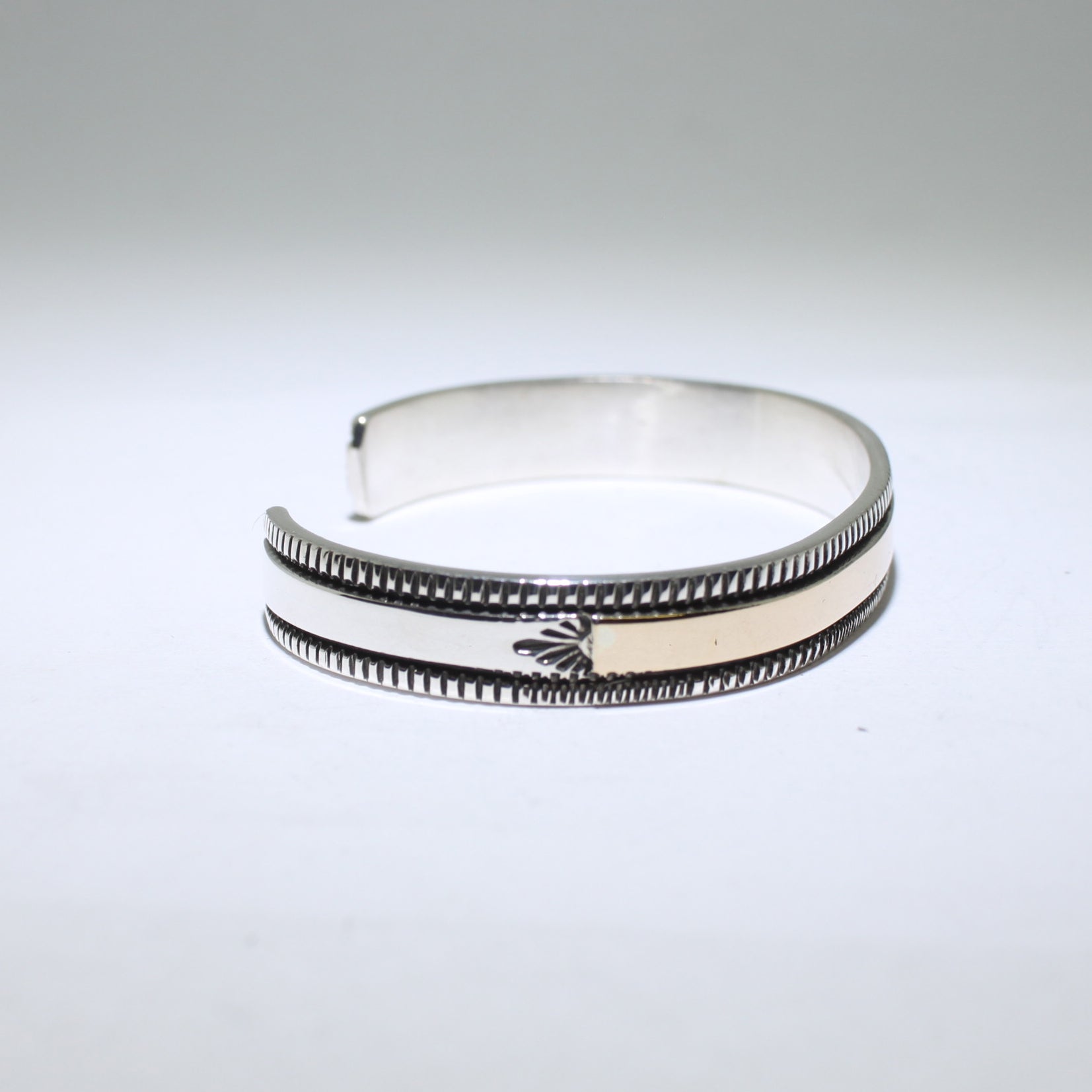 14K & Silver Bracelet by Bruce Morgan (0.37")