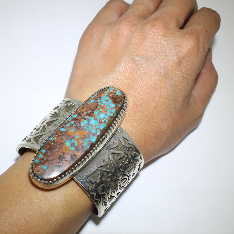 Pilot Mtn Bracelet by Kee Yazzie 5-1/4"