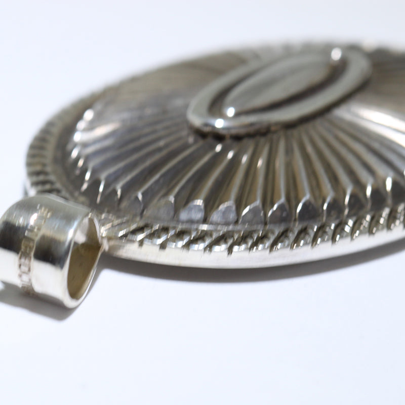 Silver Pendant by Ron Bedonie – Gallup Trading