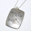 Silver Pendant by Norbert Peshlakai