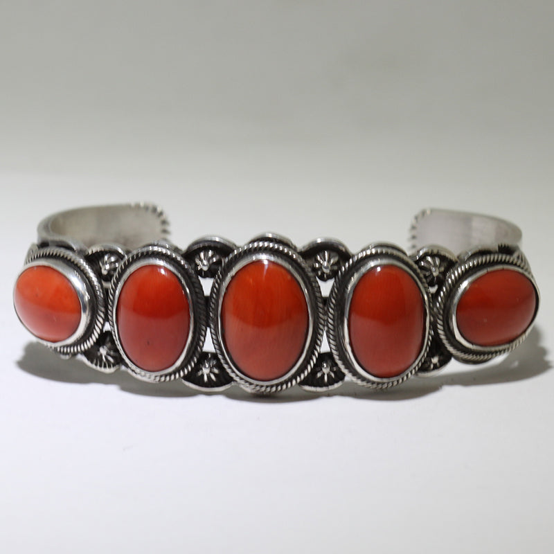 Coral Bracelet by Steve Arviso 5-1/4"