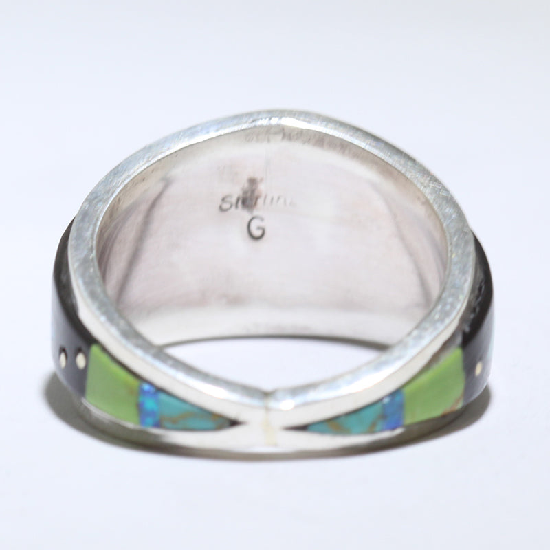 Inlay Ring by Navajo- 12.5