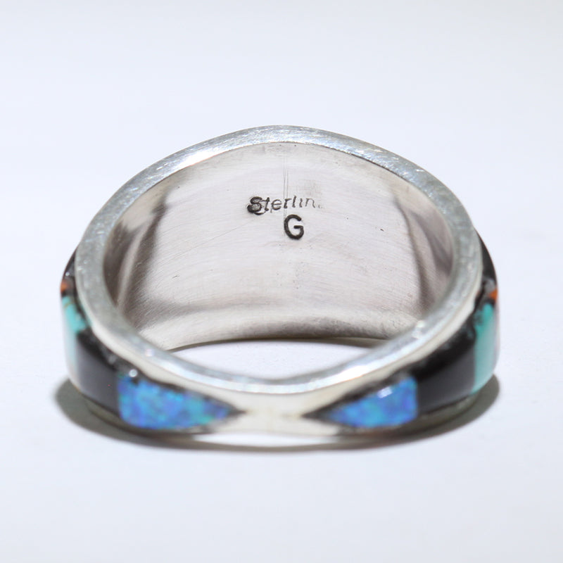 Inlay Ring by Navajo- 12.5