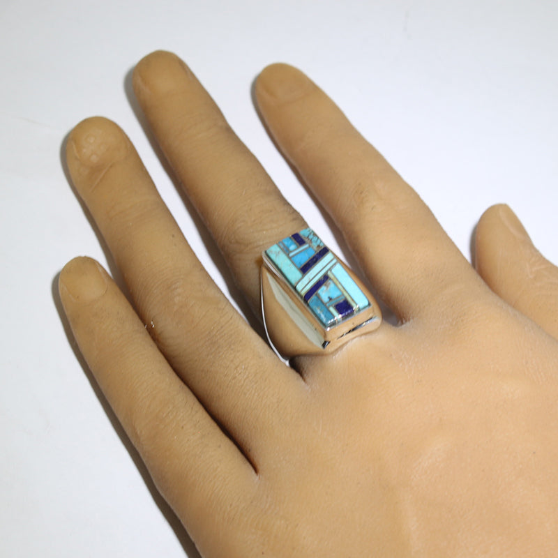 Inlay Ring by Edward/Patricia Becenti- 10.5