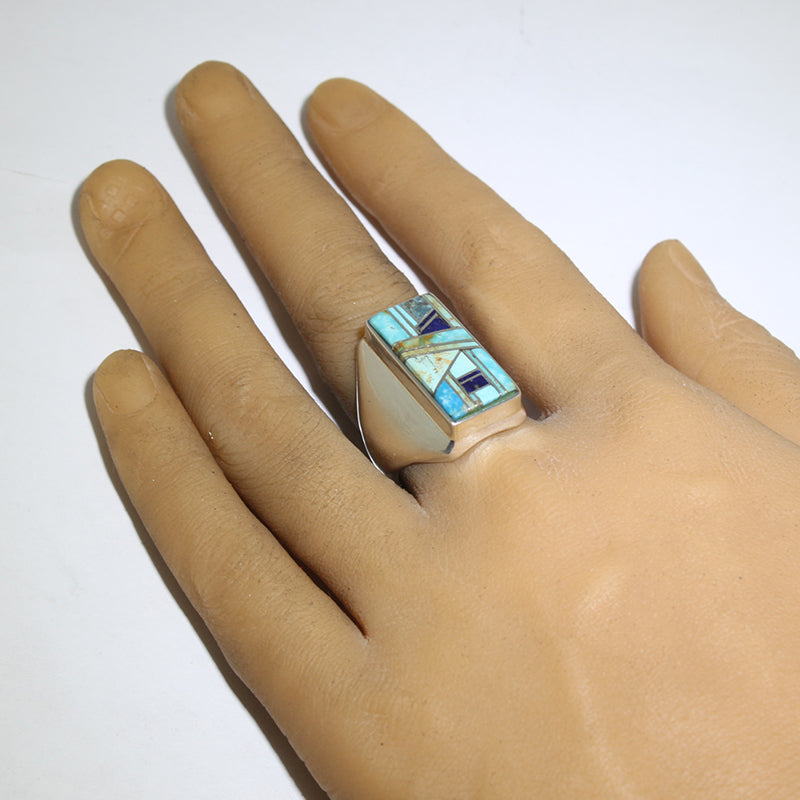 Inlay Ring by Edward/Patricia Becenti- 10.5