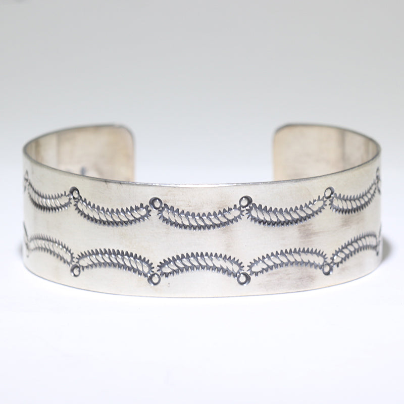 Silver Bracelet by Arnold Goodluck 5-3/4"