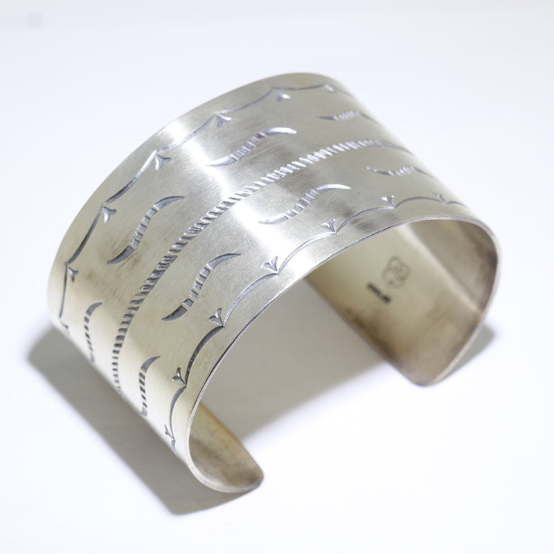 Silver Bracelet by Arnold Goodluck 5-3/4"