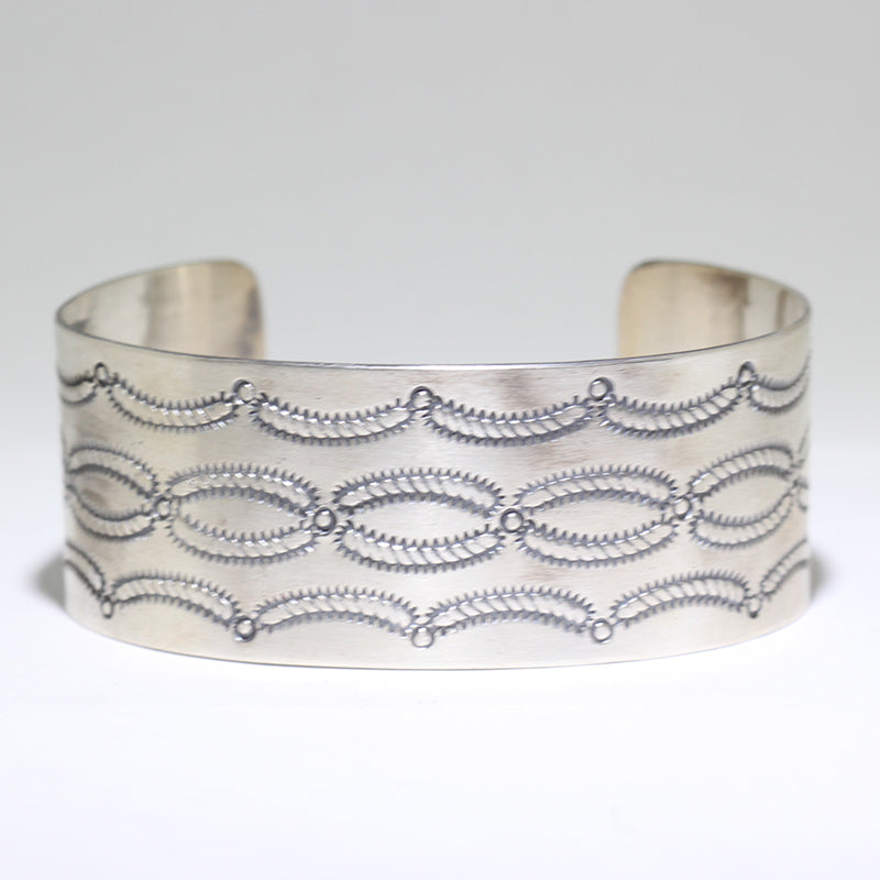 Silver Bracelet by Arnold Goodluck 5-3/4"