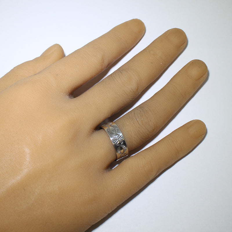 Silver Ring by Arnold Goodluck- 8.5