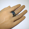 Inlay Ring by Navajo- 12.5