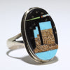 Inlay Ring by Navajo- 10.5