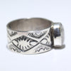 White Buffalo Ring by Arnold Goodluck- 9.5
