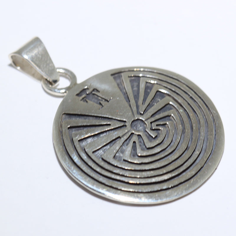 Silver Pendant by Sparks Masawytewa