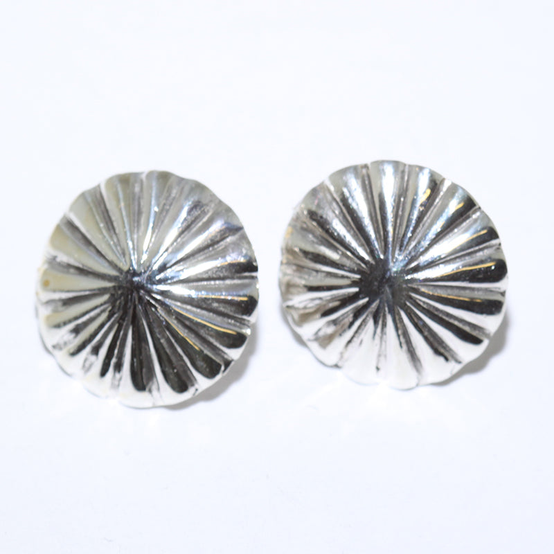 Concho Earrings by Navajo