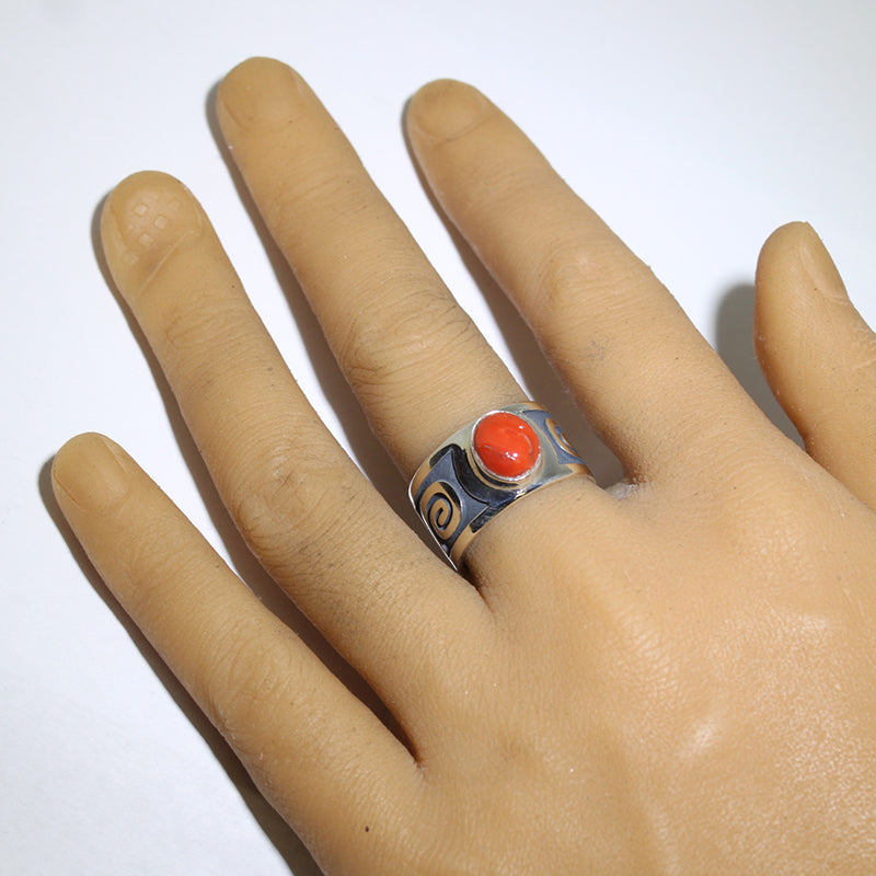 Coral Ring by Ruben Saufkie- 9.5