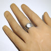 White Buffalo Ring by Arnold Goodluck- 9.5