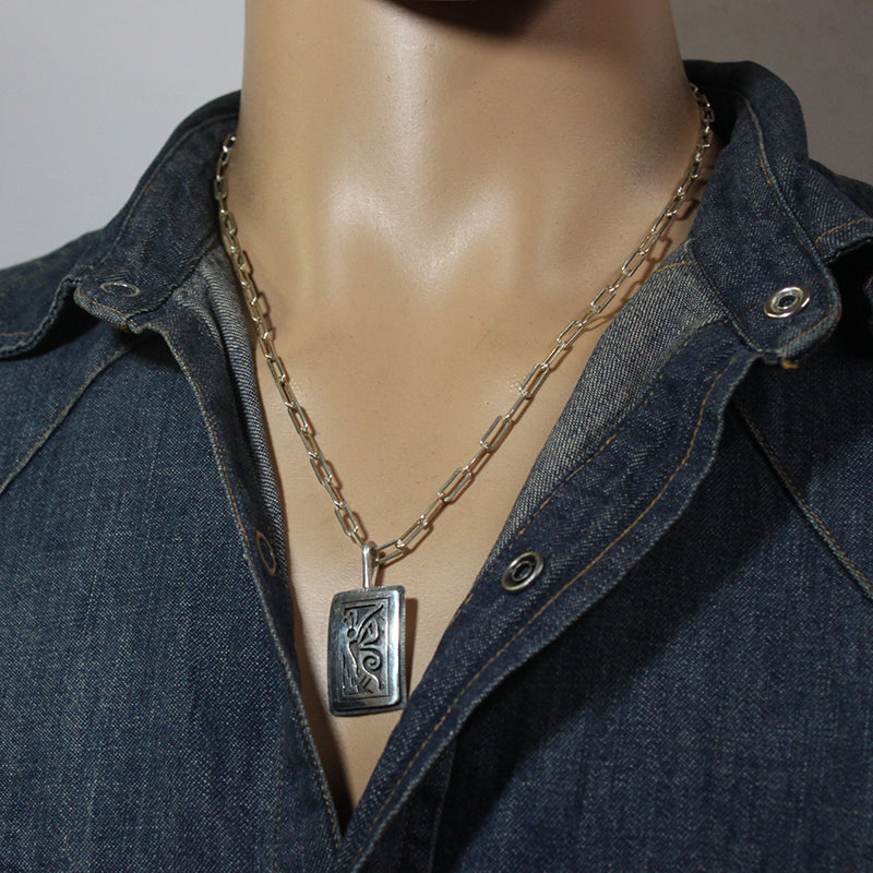 Silver Pendant by Clifton Mowa