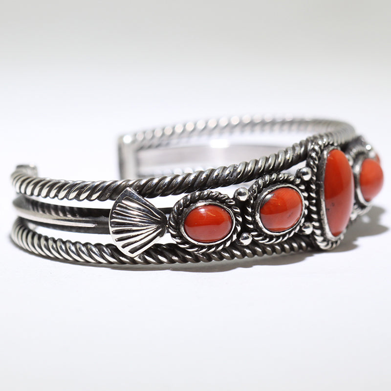 Coral Bracelet by Steve Arviso 5-1/4"