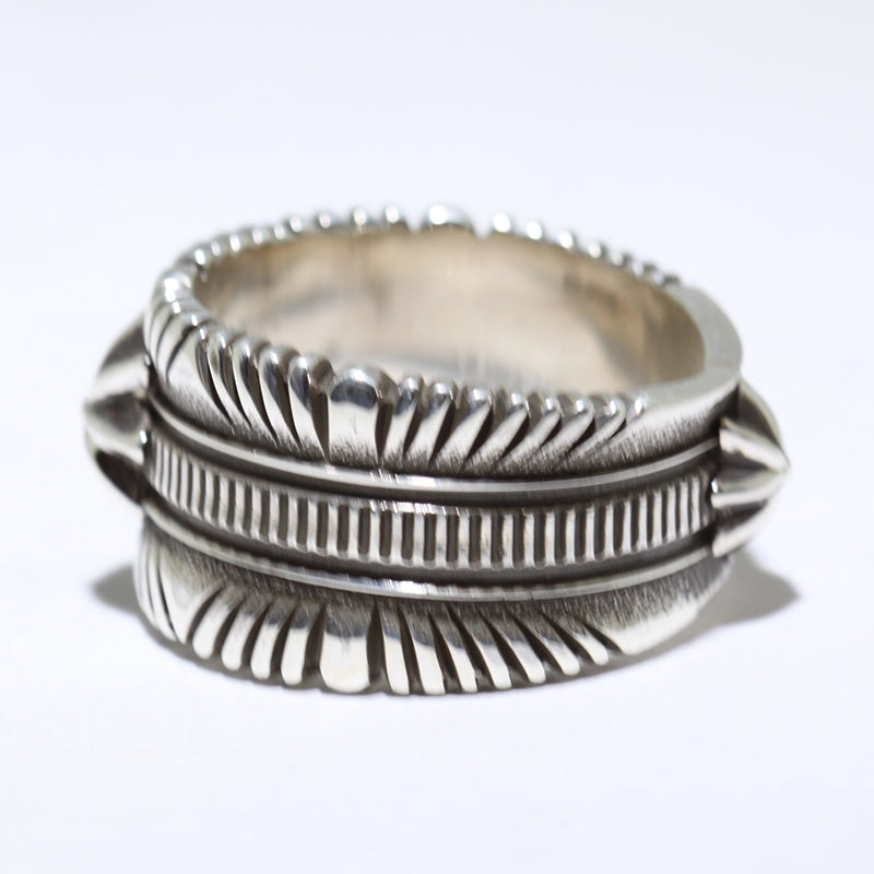 Silver Ring by Ron Bedonie- 12 – Gallup Trading