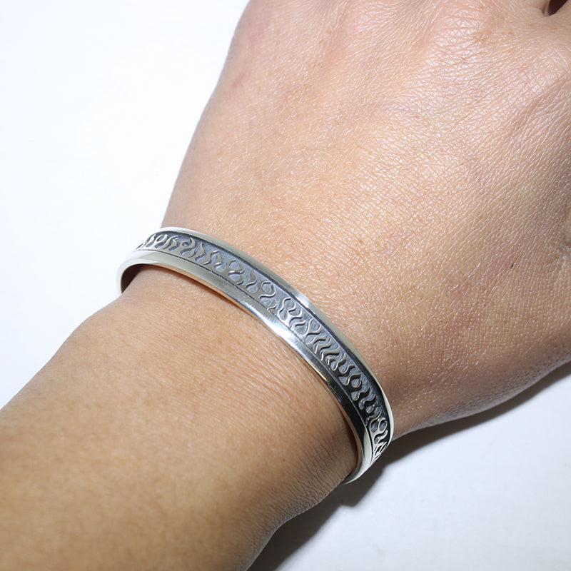 Silver Bracelet by Lucion Koinva 5-1/4"