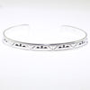 Silver Bracelet by Clifton Mowa 5-3/4"