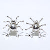 Silver Spider Earrings by Navajo
