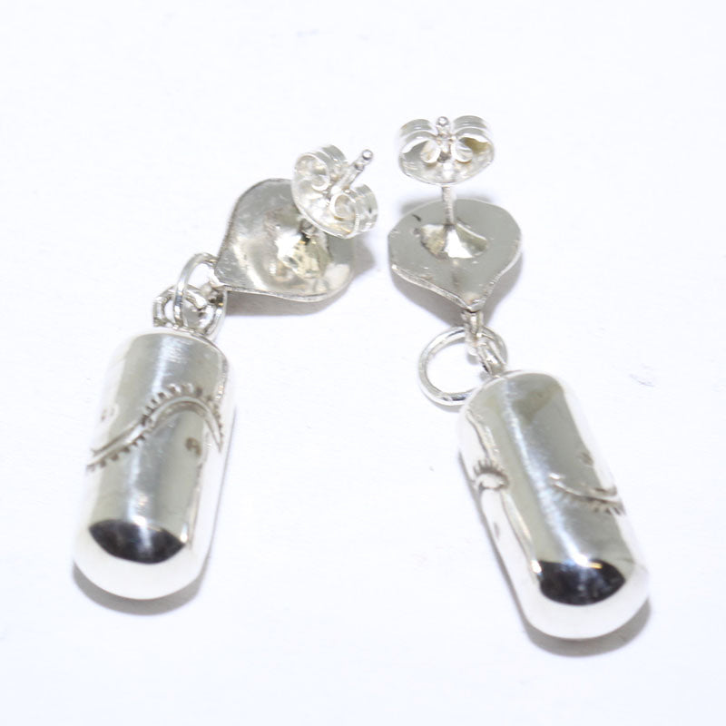 Silver Earrings by Navajo